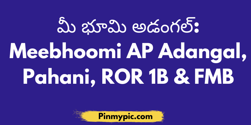 మీ భూమి అడంగల్ 2021: Meebhoomi AP Adangal, Pahani, ROR 1B & FMB<span class="wtr-time-wrap after-title"><span class="wtr-time-number">4</span> min read</span> via @pinmypicblog